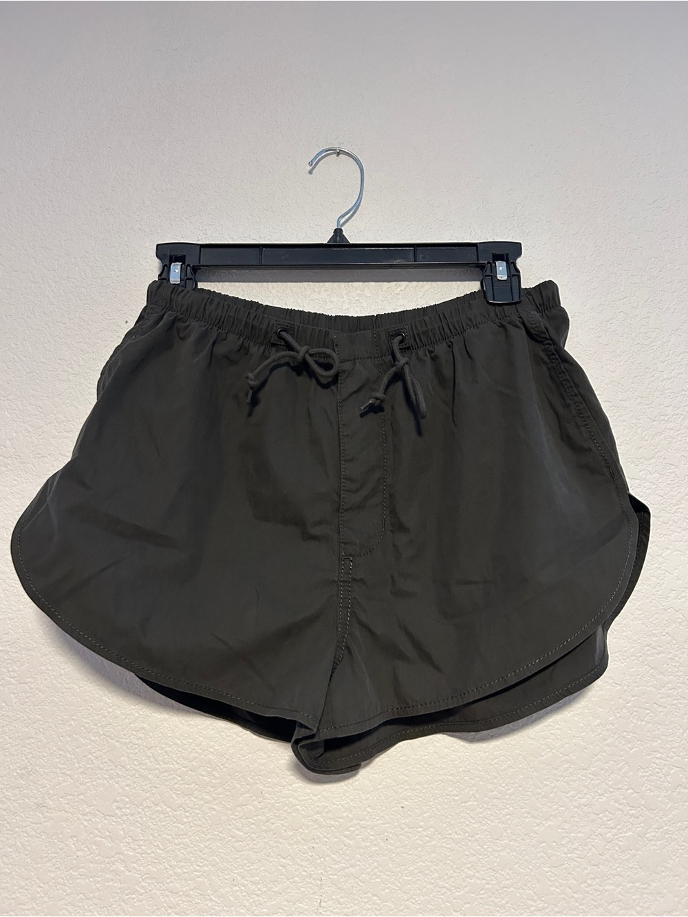 TNA Dark Green Athletic Drawstring Shorts